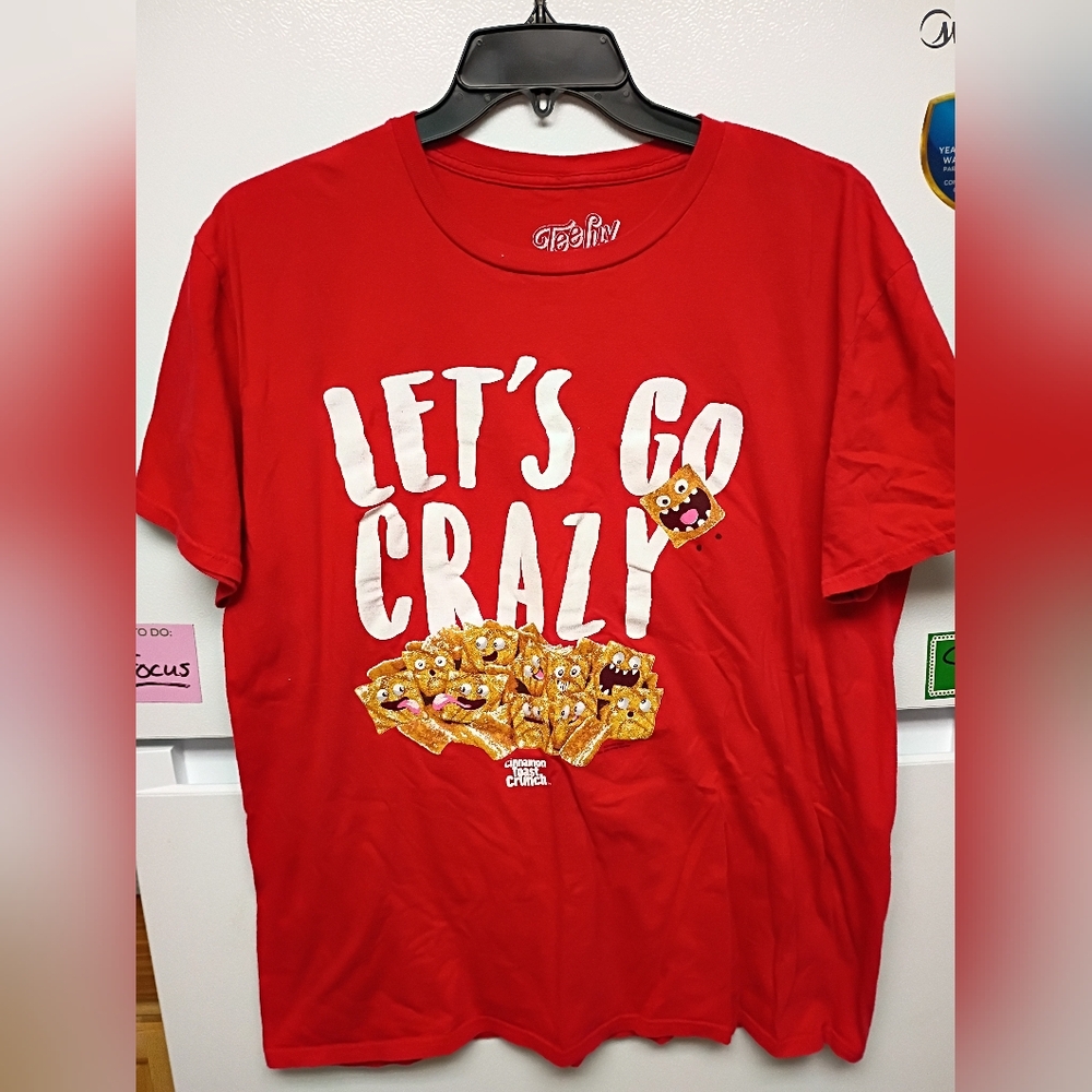 Red Graphic Tee - Let's Go Crazy